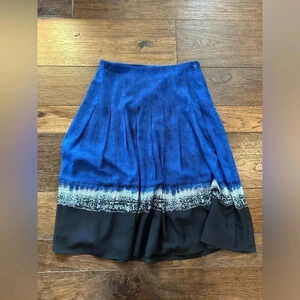 Evan-Picone water color blue skirt- size 6